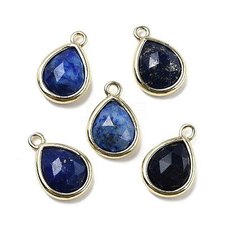 Natural Dyed Lapis Lazuli Faceted Pendants G-U019-05G-07-1