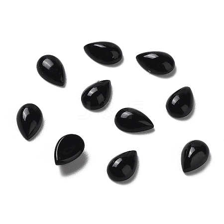 Natural Black Onyx Cabochons G-K337-10-1