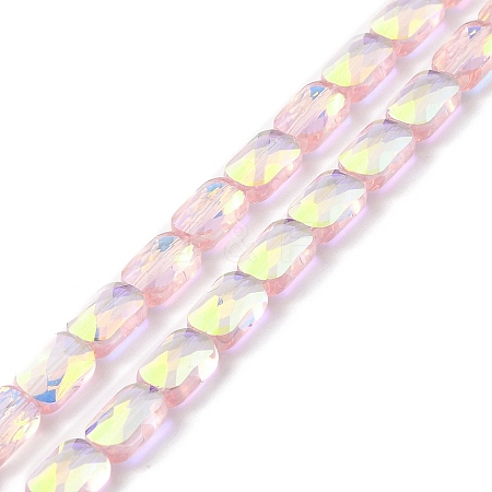 Transparent Electroplate Glass Beads Strands EGLA-I017-03-AB02-1