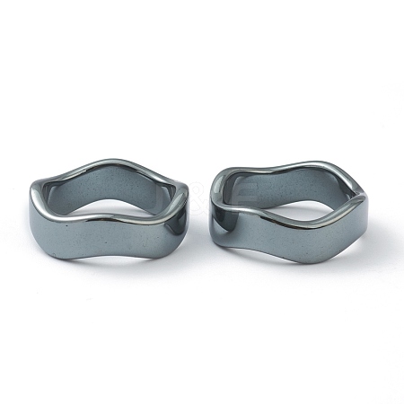 Non-magnetic Synthetic Hematite Finger Rings RJEW-J072-03B-1