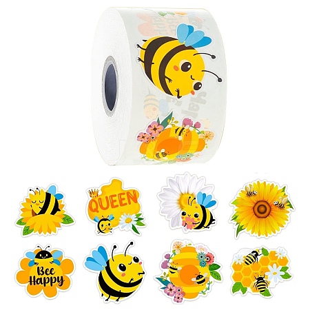 500Pcs Special-shaped Paper Self-Adhesive Stickers AJEW-S089-06A-1