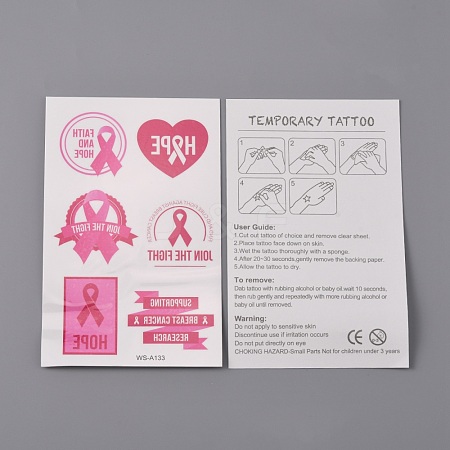 30 Sheets Temporary Tattoos Stickers DIY-WH0380-02C-1