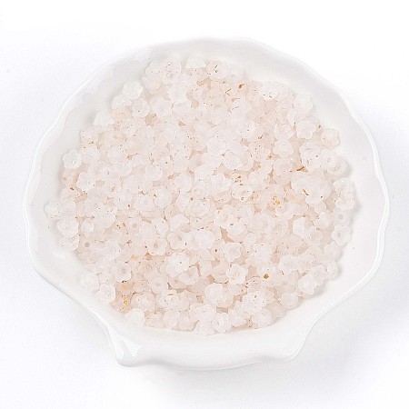 Frosted Transparent Acrylic Beads X-OACR-N137-72A-1