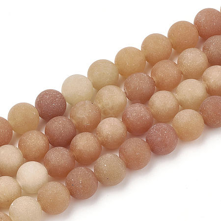 Natural Red Aventurine Beads Strands G-T106-267-1