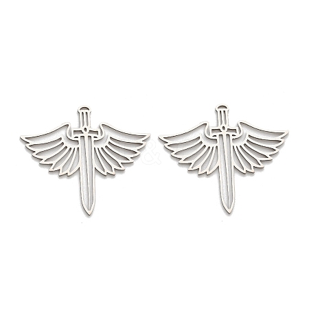 201 Stainless Steel Pendants STAS-Z162-09P-1