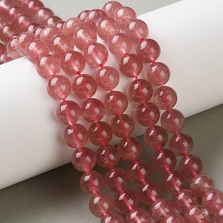 Natural Strawberry Quartz Beads Strands G-C268-B04-02-1