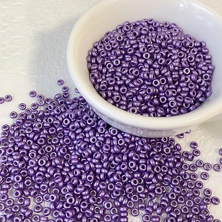 Opaque Colours Glass Seed Beads PW-WG6EF65-08-1