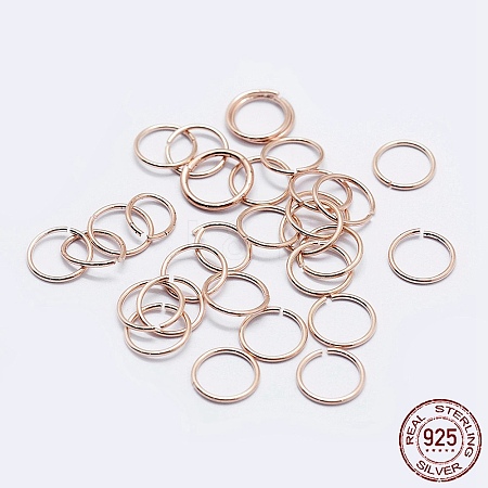925 Sterling Silver Open Jump Rings STER-F036-02RG-1x5mm-1