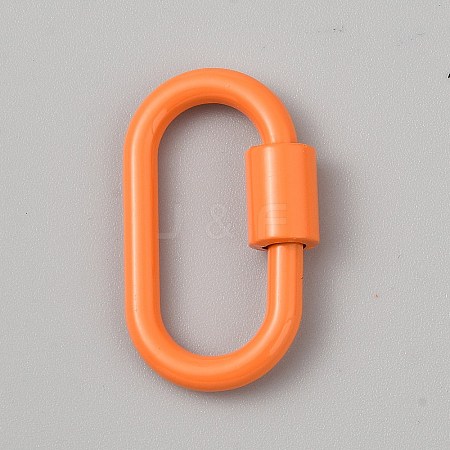 Baking Paint Alloy Screw Locking Carabiners FIND-WH0366-078D-1