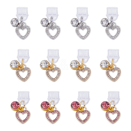 12Pcs 3 Colors Plastic Mobile Dustproof Plugs HJEW-HY00089-1