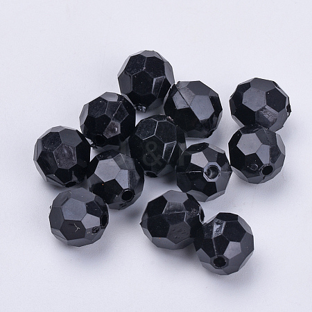 Transparent Acrylic Beads X-TACR-Q257-8mm-V72-1