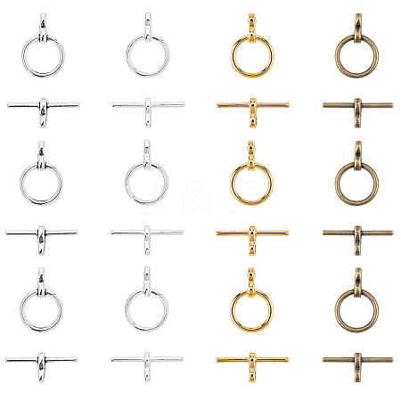 Tibetan Style Alloy Toggle Clasps TIBE-FH0001-05-RS-1