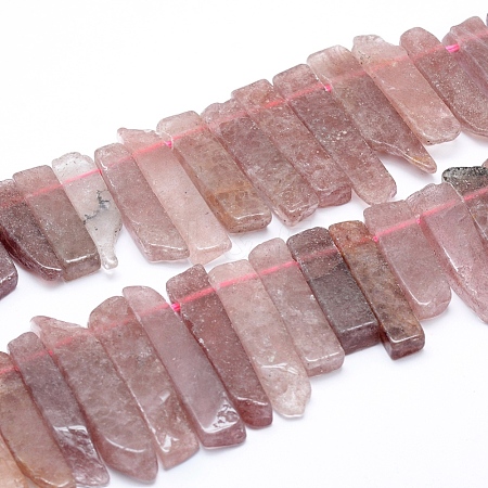 Natural Strawberry Quartz Beads Strands G-L551B-05B-1