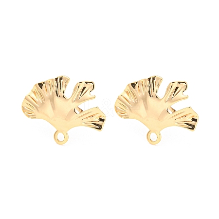 Rack Plating Brass Stud Earring Findings KK-M261-52G-1