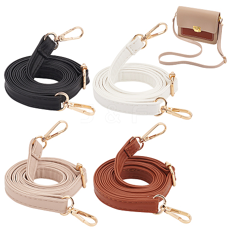 WADORN 4Pcs 4 Colors Adjustable PU Imitation Leather Bag Straps DIY-WR0003-24-1