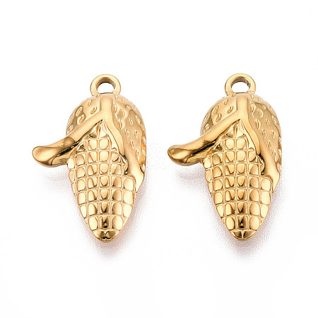 304 Stainless Steel Pendants STAS-T065-69G-1