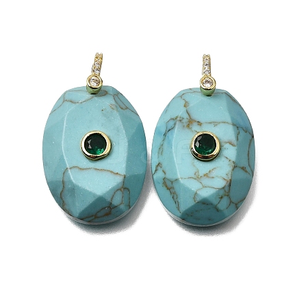 Synthetic Turquoise Pendants GG-CBA7610-06G-05-1