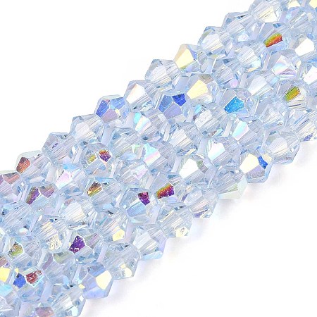 Transparent Glass Beads Strands EGLA-N021-4mm-01-1
