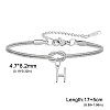 304 Stainless Steel Initial Charm Bracelets FS-WGD8E41-21-1