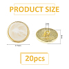 20Pcs Alloy Resin Buttons DIY-FH0009-88-2