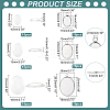   DIY Blank Oval Pendant Making Kits DIY-PH0021-47-2