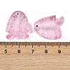 Transparent Glass Enamel Beads LAMP-U004-06R-3