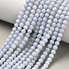 Grade AA Natural Blue Lace Agate Beads Strands G-F222-30-4mm-2
