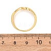 Brass Micro Pave Clear Cubic Zirconia Finger Rings for Women RJEW-C168-03G-5