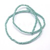 Faceted Rondelle Full Rainbow Plated Electroplate Glass Beads Strands EGLA-M004-2mm-A15-4
