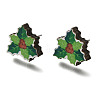 Christmas Printed Wood Stud Earrings for Women EJEW-U025-01A-2