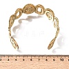 Hammered 304 Stainless Steel Cuff Bangles for Women BJEW-T030-02G-5