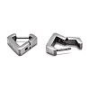 304 Stainless Steel Huggie Hoop Earrings STAS-J033-17A-P-3