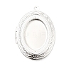 Rack Plating Brass Locket Pendants KK-K277-05S-1
