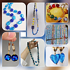 60Pcs 6 Styles Handmade Silver Foil Lampwork Beads FOIL-PH0001-01-5
