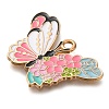 Animal Flower Alloy Enamel Pendants ENAM-Q508-01E-2