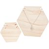  2Pcs 2 Styles Wooden Necklace Displays Stands NDIS-NB0001-06-1