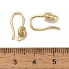 Rack Plating Brass Micro Pave Clear Cubic Zirconia Earring Hooks KK-A231-10G-3