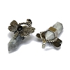 Natural Labradorite Faceted Pointed Bullet Big Pendants G-Q165-01AS-03-2