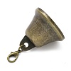 Iron Bell Pendant Decorations HJEW-JM02447-4