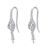 925 Sterling Silver Dangle Earring Findings STER-L057-044P-1