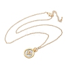 Brass Twelve Constellations Tarot Pendant Necklaces NJEW-Q006-01C-G-2