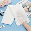 Cotton Embroidered Lace Fabric OCOR-WH0091-29-3