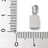 Ion Plating(IP) 304 Stainless Steel Micro Pave Cubic Zirconia Pendants STAS-Z107-02P-07-3