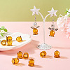 10Pcs Glass Bead Caps for Wind Chimes Making GLAA-BY0001-05D-7