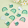 20 Pcs Saint Patrick's Day Acrylic Beer & Clover Charms for Jewelry Necklace Earring Making Crafts JX415A-4