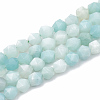 Natural Amazonite Beads Strands G-S332-8mm-009-1