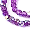Transparent Glass Beads Strands EGLA-N028-01A-A03-4