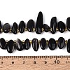 Natural Silver Sheen Obsidian Beads Strands G-Z091-A38-5
