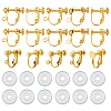Brass Screw On Clip-on Earring Findings KK-ME0001-87-1