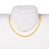 Faceted Rondelle Glass Beaded Necklaces NJEW-JN02568-10-4